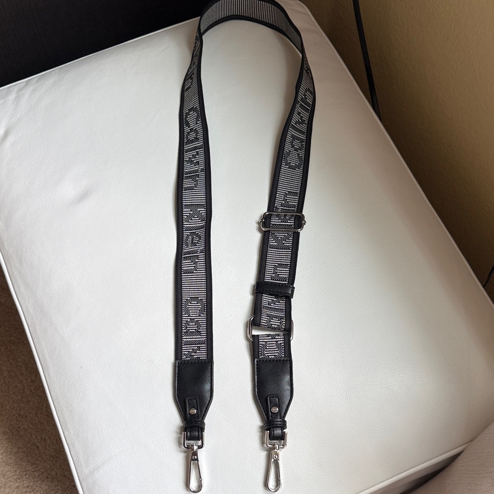 Adjustable Calvin Klein Black and Gray Handbag Bag Strap